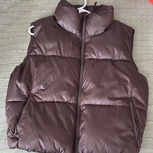 Brown Puffer Vest